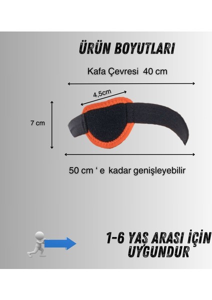 Çocuk Korsan Göz Bandı Şaşılık Bandı Göz Tembelliği Bandı Yüksek Kalite