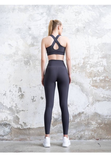 Füme Ekstra Yüksek Bel Toparlayıcı Spor Tayt indirimleri