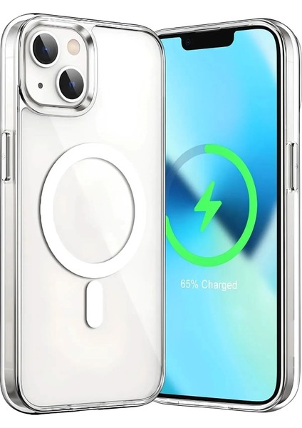 Apple iPhone 14 Uyumlu Kılıf Kamera Çıkıntılı Magsafe Wireless Şarj Destekli Esnek Kapak