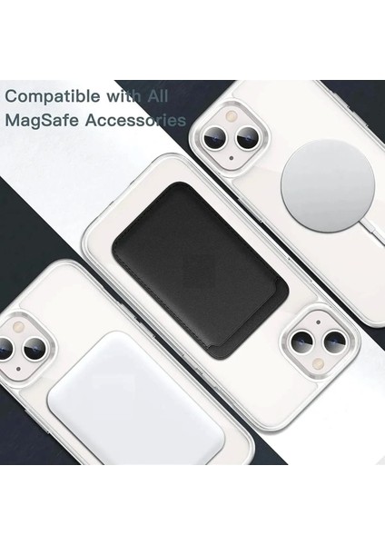 Apple iPhone 14 Uyumlu Kılıf Kamera Çıkıntılı Magsafe Wireless Şarj Destekli Esnek Kapak indirimleri
