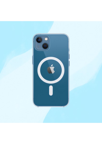 iPhone 13 Clear Magsafe Şeffaf Kılıf | 2 Yıl Sararmama Garantili