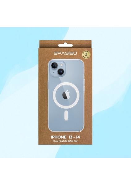 iPhone 13 Clear Magsafe Şeffaf Kılıf | 2 Yıl Sararmama Garantili