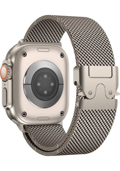 Apple Watch Ultra 2 49MM Redclick KRD-121 Metal Ince Slim Tasarım Luxury Hasır Kordon