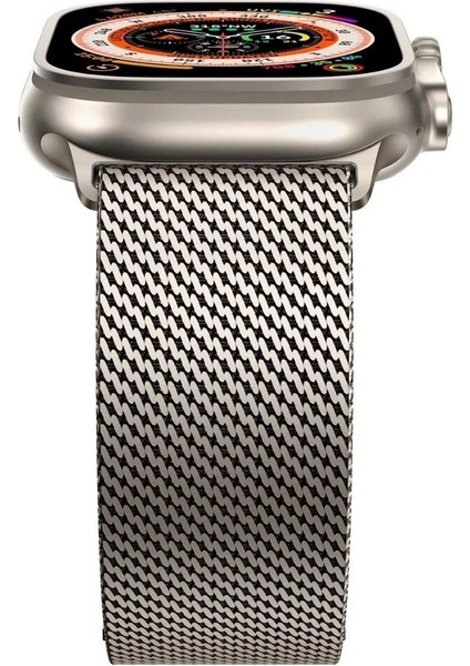 Apple Watch Ultra 2 49MM Redclick KRD-121 Metal Ince Slim Tasarım Luxury Hasır Kordon
