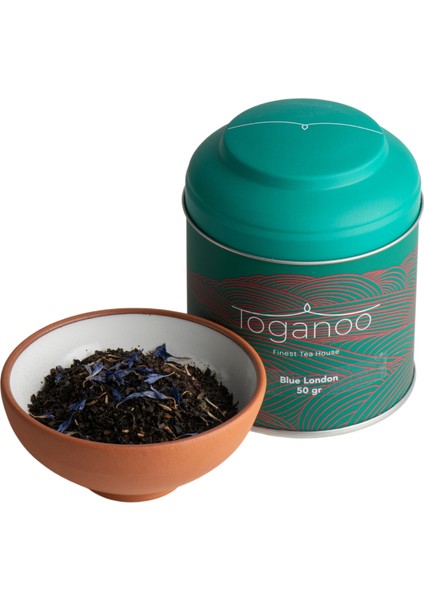 Toganoo Tea Blue London Earl Grey Bergamotlu Siyah Çay 50 gr