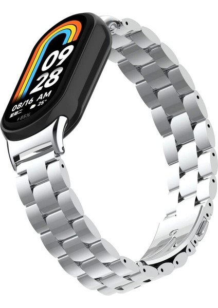 Xiaomi Mi Band 9 Krd-04 Metal Baklalı Bileklik Paslanmaz Kordon
