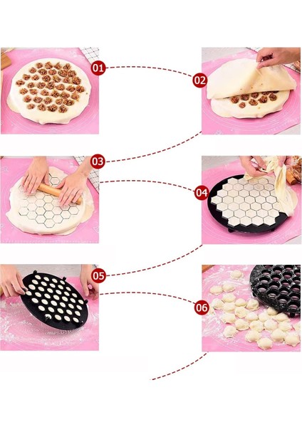 Mantı Kalıbı Tek Seferde 61 Mantı Lallula Design 720866