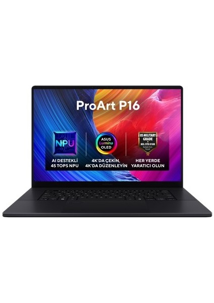 Proart OLED 4K (3840 x 2400) 0.2ms 16 Inch Hdr Dokunmatik Ekran - Amd Ryzen Aı 9 Hx 370 - Nvıdıa® Geforce Rtx 4070 - 64GB Ram - 2tb M2 SSD + W11