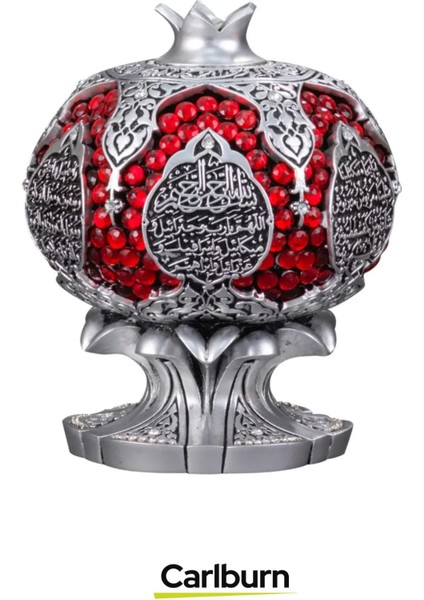 Özel Üretim Kutulu Antik Gümüş Canlılık Pozitiflik Dekoratif Karınca Duası Bereket Nar Boytu Biblo indirimleri