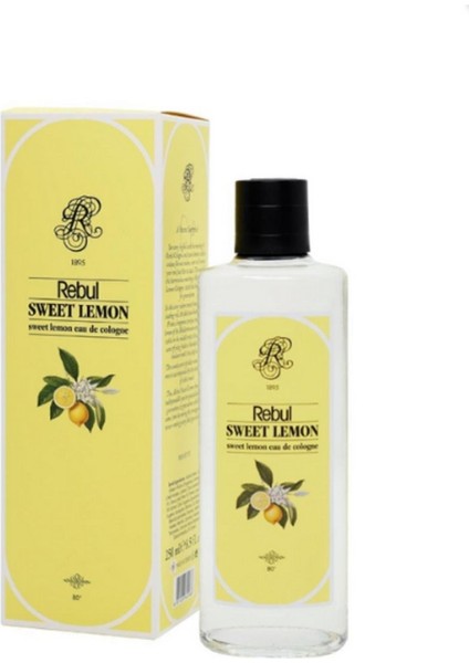 Sweet Lemon Edc 250 ml Unisex Cam Şişeli Kolonya Tatlı Limon