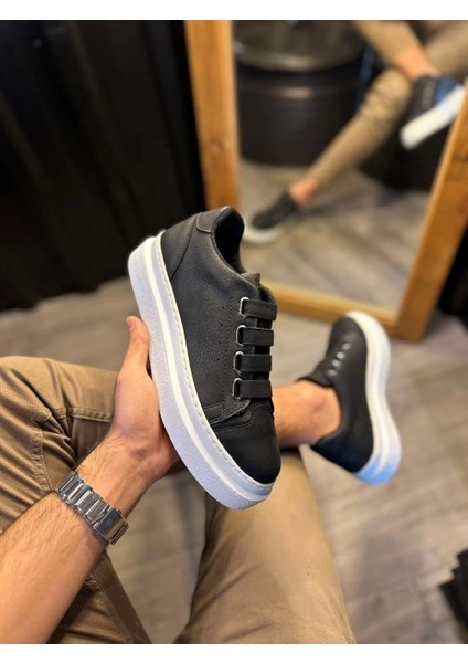 Knack Günlük Ayakkabı 521 Siyah (Beyaz Taban)