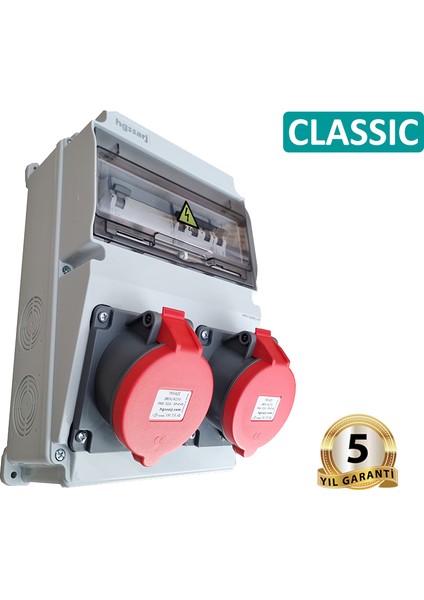 Elektrikli Araç Kombinasyon Kutusu ''classıc'' 5X32A + 5X32A + 1X16A