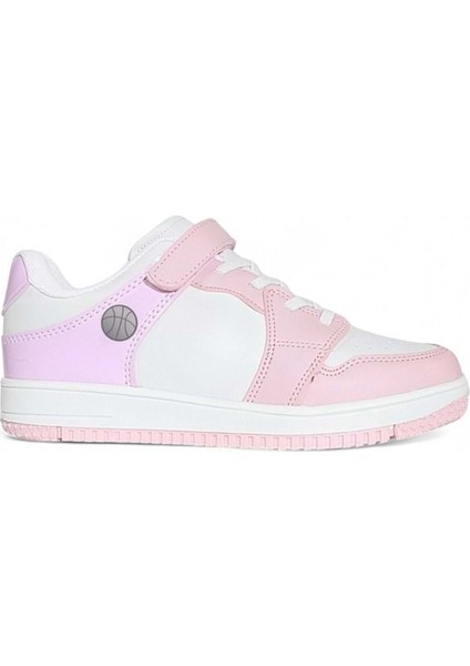 1608 Anatomik Tabanlı Çocuk ve Genç Sneakers Ayakkabı - NKT01608-PEMBE Beyaz-33