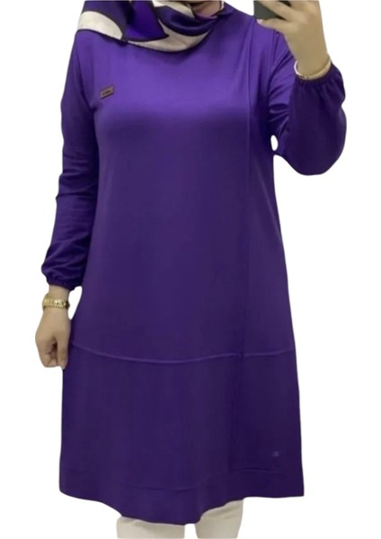 Fırfır Desenli Kristal Kumaş Tunik