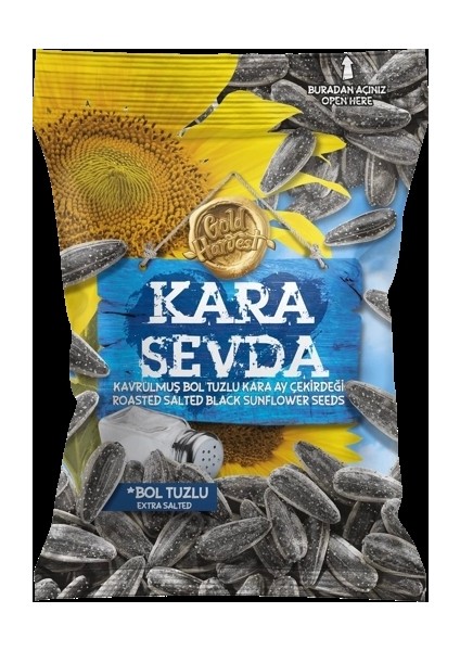 Kara Sevda Bol Tuzlu Siyah Ayçekirdeği 250GR