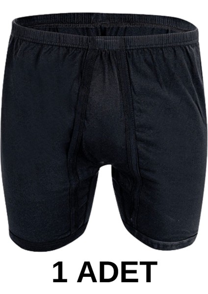 1 Adet Erkek Pamuk Arjantin Penye Boxer Siyah