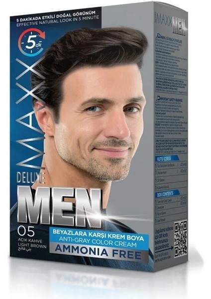 Maxx Deluxe Perfect Men Erkek Kalıcı Saç Boyası (Amonyaksız)