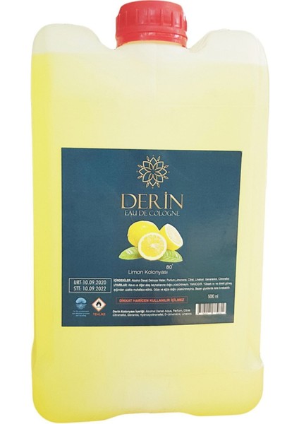 Limon Kolonyası Kolonya 80° 5 Lt Bidon 5 Litre