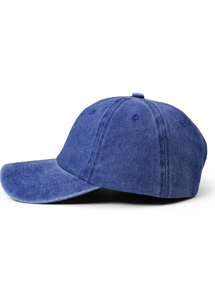 Baseball Hustle Unisex Vintage Mavi Şapka