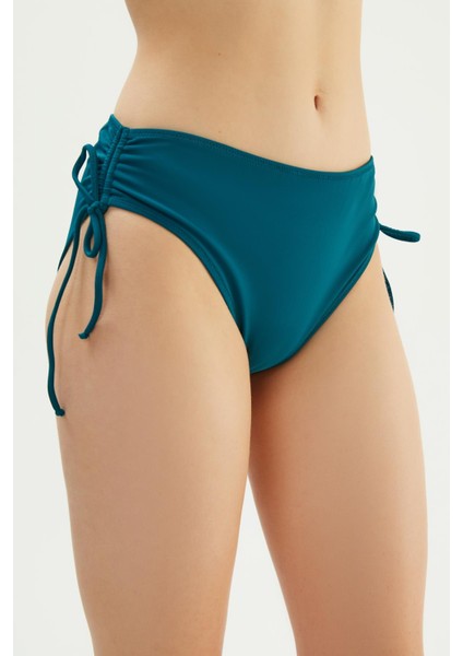 2513 Petrol Yanı Büzgülü Ipli Bikini Altı fiyatları