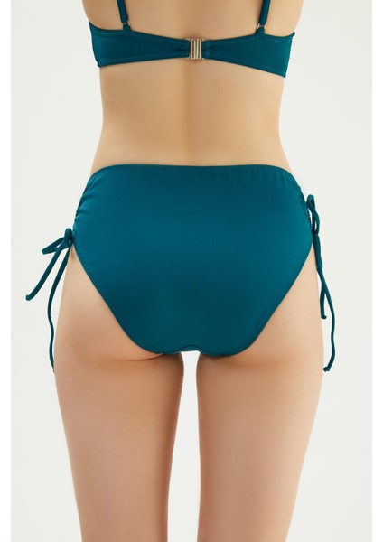 2513 Petrol Yanı Büzgülü Ipli Bikini Altı fırsatları