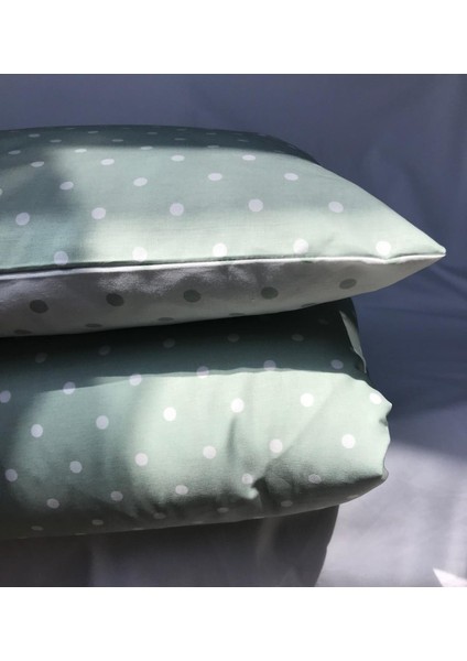 %100 Pamuk Çarşaflı Beşik Nevresim Takımı Puantiyeli Yeşil fiyatları