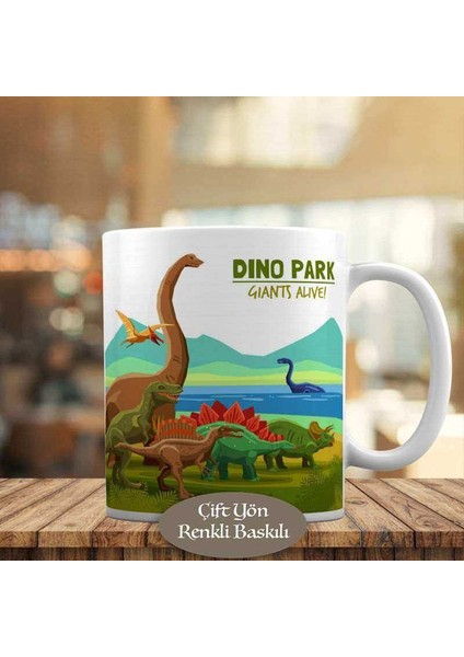 Dinozor Parkı İlk Çağ Kupa Bardak Hediyelik-1284-16885