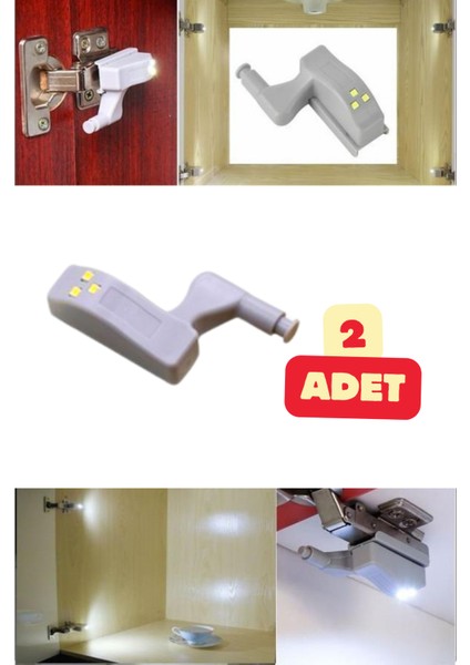 Dolap İçi Gardrop Sensörlü Otomatik Aydınlatma Lambası Menteşe Monteli Tasaruflu LED Işık fiyatları