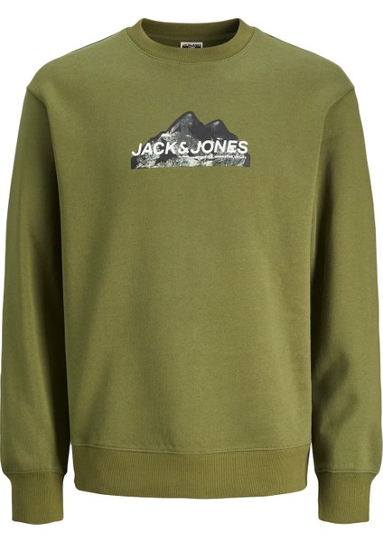 Jcomountaın Logo Crew Neck Erkek Sweatshırt