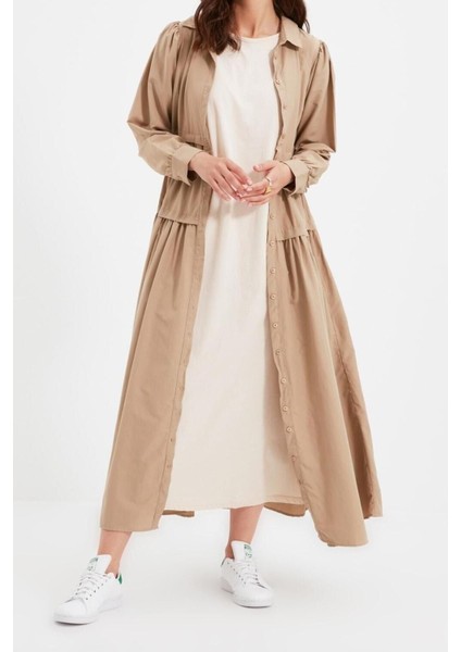 Yeni Regular Casual Günlük Süprem Örme Bisiklet Yaka Kolsuz Kol Basic Maxi Boy Tesettür Elbise fiyatları