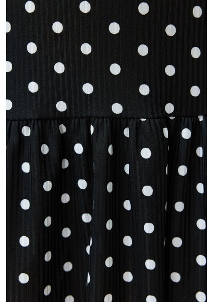 Yeni Rahat Günlük Kaşkorse Örme Bisiklet Yaka Kolsuz Kol Eteği Fırfırlı Mini Boy Büyük Beden Elbise indirimleri