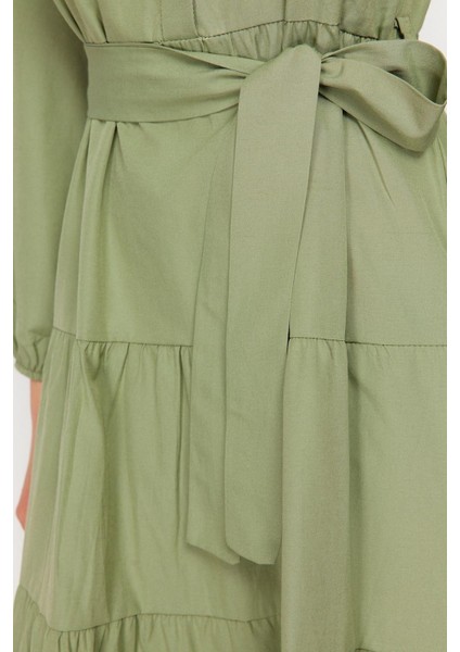 Yeni Rahat Casual Günlük Terrycotton Dokuma Dik Yaka Uzun Kol Basic Maxi Boy Tesettür Elbise indirimleri