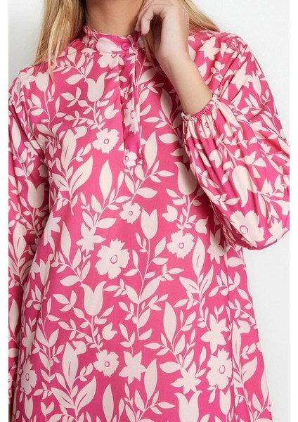 Yeni Regular Casual Günlük Queen Crep Dokuma Dik Yaka Uzun Kol A-Line Maxi Boy Tesettür Elbise fırsatları