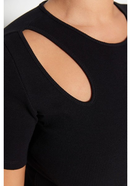 Yeni Fit Gündüz Gece Kaşkorse Örme Bisiklet Yaka Kısa Kol Bodycone Midi Boy Büyük Beden Elbise indirimleri