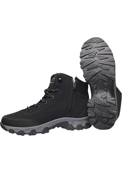 Soğuk Geçirmez Unisex Uzun Outdoor Trekking Bot Ayakkabı SİYAH - FÜME fırsatları
