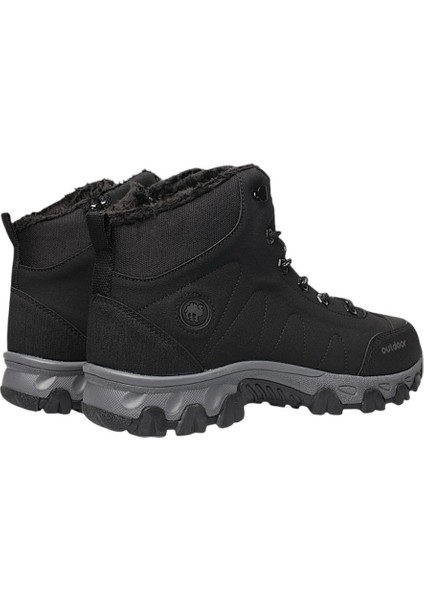 Soğuk Geçirmez Unisex Uzun Outdoor Trekking Bot Ayakkabı SİYAH - FÜME indirimleri