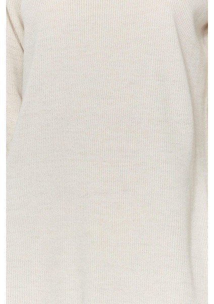 Yeni Oversize Casual Günlük Fitilli Triko Balıkçı Yaka Uzun Kol Kazak Elbise Mini Boy Elbise fiyatları