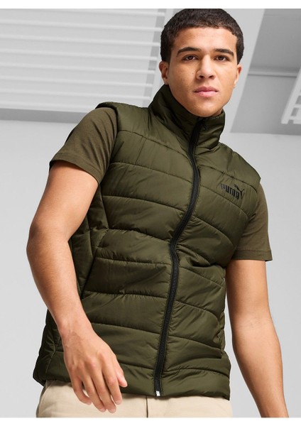 Erkek Yelek Ess Padded Vest Koyu Yesil - 84893970 L - Koyu Yeşil