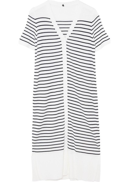 Yeni Oversize Casual Günlük Tek Plaka Triko V Yaka Kısa Kol Shift Maxi Boy Elbise