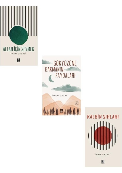 İmam Gazali Seti 3 Kitap (Gökyüzüne Bakmanın Faydaları + Kalbin Sırları + Allah İçin Sevmek)