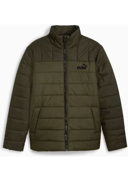 Erkek Mont Ess+ Padded Jacket Koyu Yeşil - 84934970 S - Koyu Yeşil