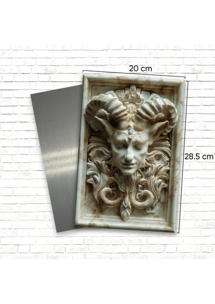 3D Görünümlü Metal Tablo Şeytan, Poster, Tablo, Tuval, Ev Dekorasyon, Dekorasyon modelleri