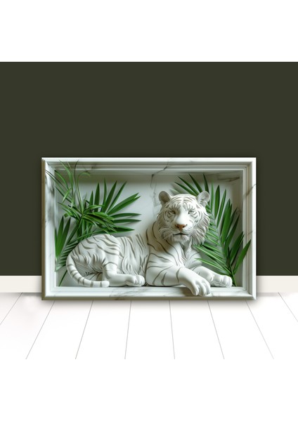 3D Görünümlü Metal Tablo Bengal Kaplanı, Poster, Tablo, Tuval, Ev Dekorasyon, Dekorasyon