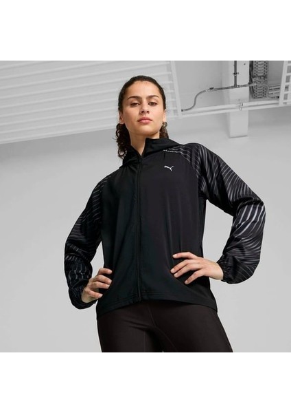 Run Favorıte Aop Kadın Ceket Siyah - 52403582 Xs - Siyah