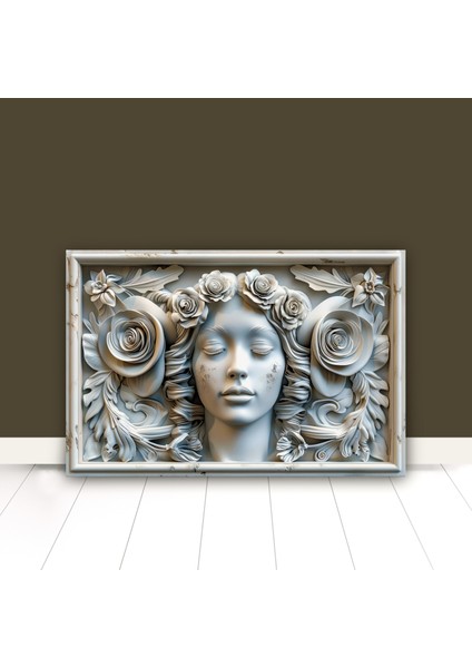 3D Görünümlü Metal Tablo Medusa, Poster, Tablo, Tuval, Ev Dekorasyon, Dekorasyon