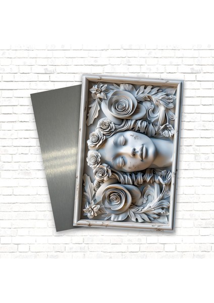 3D Görünümlü Metal Tablo Medusa, Poster, Tablo, Tuval, Ev Dekorasyon, Dekorasyon modelleri