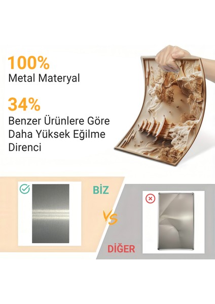 3D Görünümlü Metal Tablo Japon Evleri, Poster, Tablo, Tuval, Ev Dekorasyon, Dekorasyon fiyatları