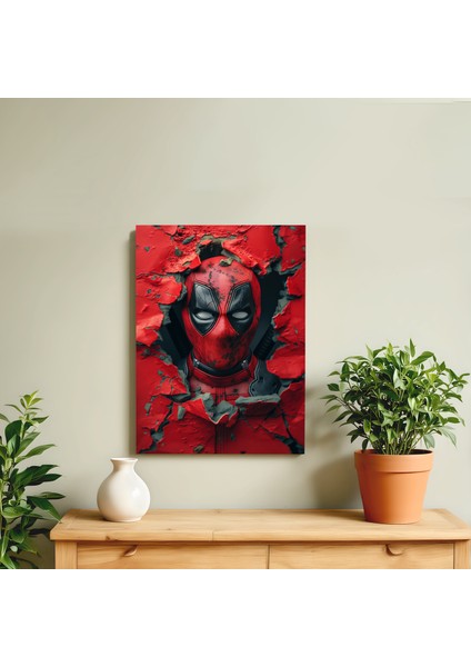 3D Görünümlü Metal Tablo Deadpool, Film, Poster, Tablo, Tuval, Ev Dekorasyon, Dekorasyon