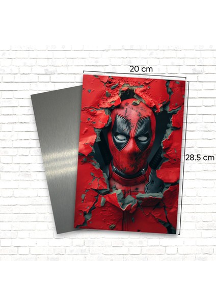 3D Görünümlü Metal Tablo Deadpool, Film, Poster, Tablo, Tuval, Ev Dekorasyon, Dekorasyon modelleri