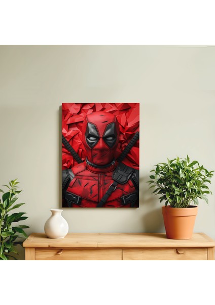3D Görünümlü Metal Tablo Deadpool Posteri, Film, Poster, Tablo, Tuval, Ev Dekorasyon, Dekorasyon